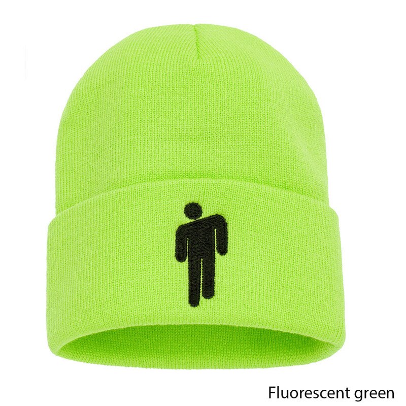 Mütze Deckel Gestrickte Hüte unisex Solide Hüfte-hüpfen Skullies 22 Farben draussen lässig Sport frauen Hütte Fan: fluoreszierend Gelb