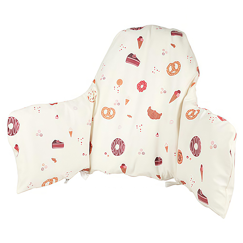 Kussenhoes voor kinderstoel Ingebouwd opblaasbaar kussen schoon te maken Kinderstoelaccessoires voor babysitten Comfortabeler: WIT