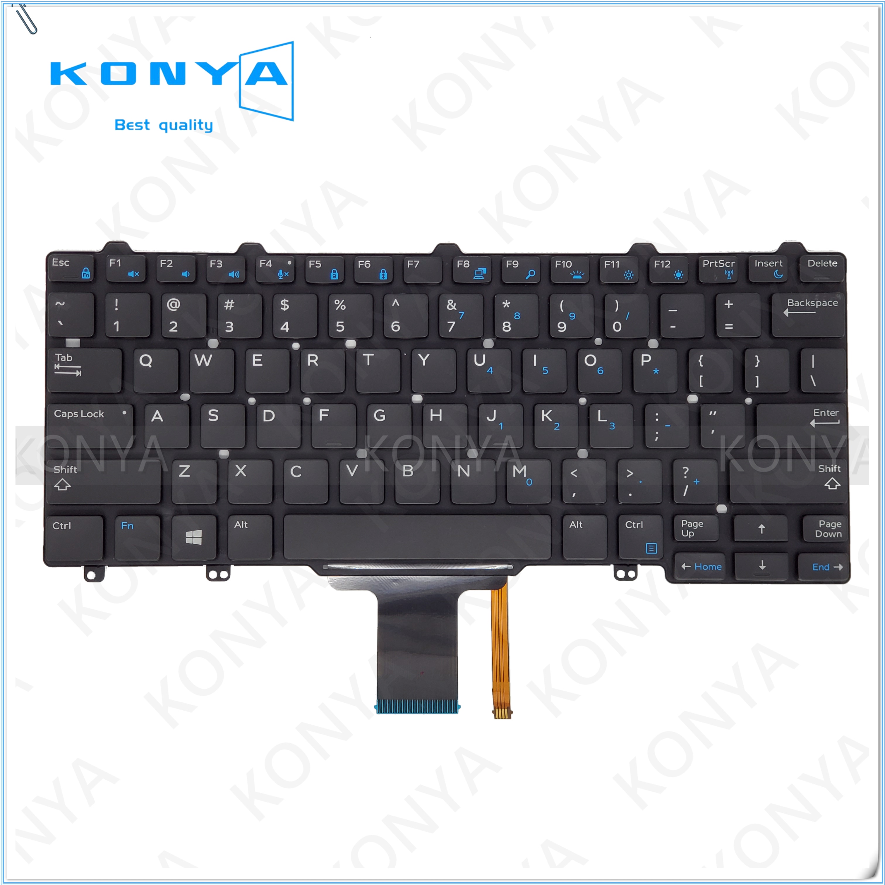 Original US Backlit Keyboard For Dell Latitude E5270 E7270 7275 XPS 12 9250 MJ8HY 0MJ8HY XCD5M 0XCD5M