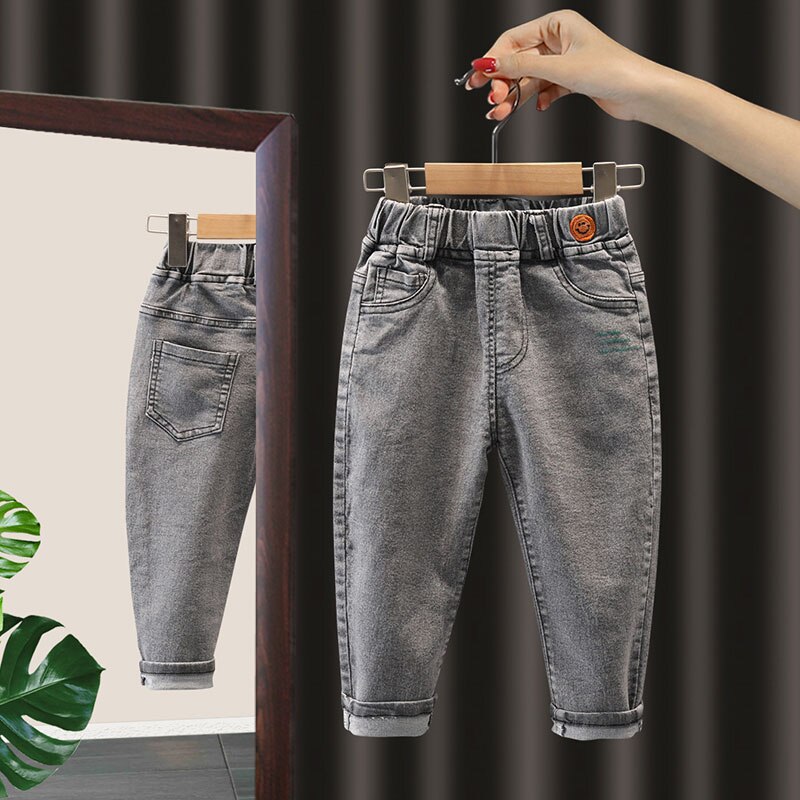 Primavera autunno neonate ragazzi bambini Jeans pantaloni Enfant pantaloni in Denim elasticizzato abbigliamento bambino 2-6 anni Jeans per ragazzi