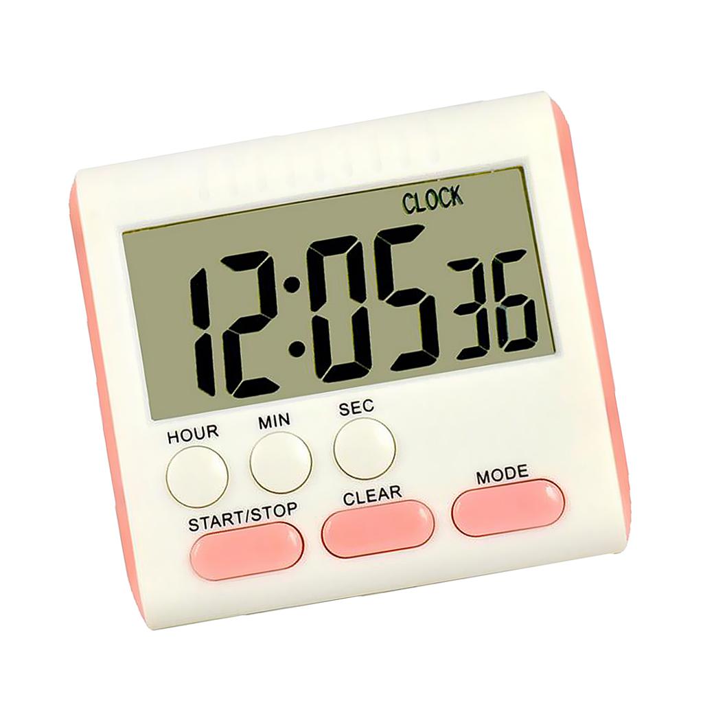 Draagbare Digitale Timer Klok Lcd-scherm Voor Keuken Cook 4 Kleuren