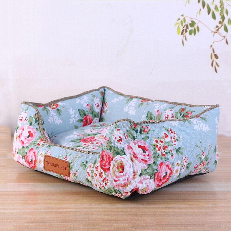 Weiche Vlies Hund Betten Haus Winter Warme Gedruckt Hund Kissen Sofa Wasserdicht Zwinger Nest für Katze Welpen Kleine Hunde cama perro: A1 / 45x35cm
