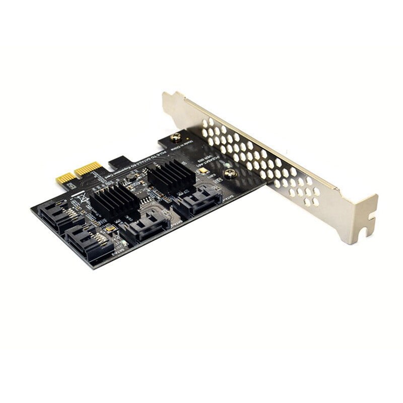 Pcie Pci Express a 6G Sata3.0 tarjeta controladora de expansión Sata Iii de 4 puertos y Concentrador de ventilador PWM, Cable conector multiplexor