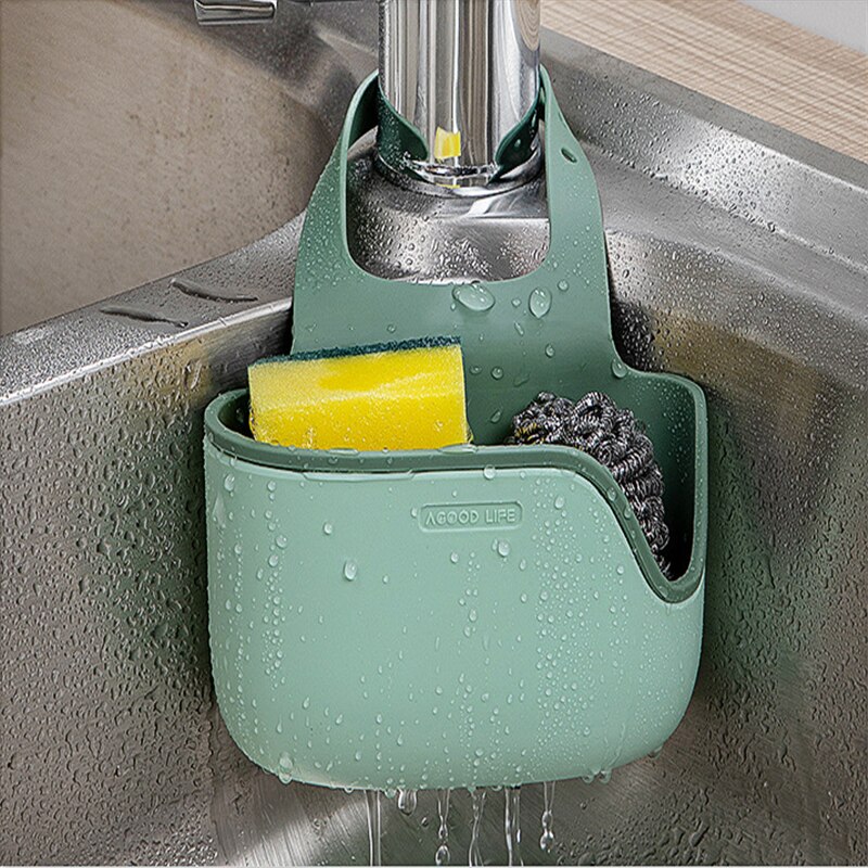 Kitchen Gadget Accessories Sink Shelf Sponge Drain Rack Bathroom Holder Kitchen Storage Suction Cup for Kitchen Organizer Sink