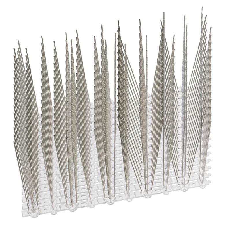 1 Box/14pcs Stainless Steel Bird Spike Bird Deterrent Pigeon Repellent Strips Thorn Home Eaves Bird Repellent Anti-Bird Needle