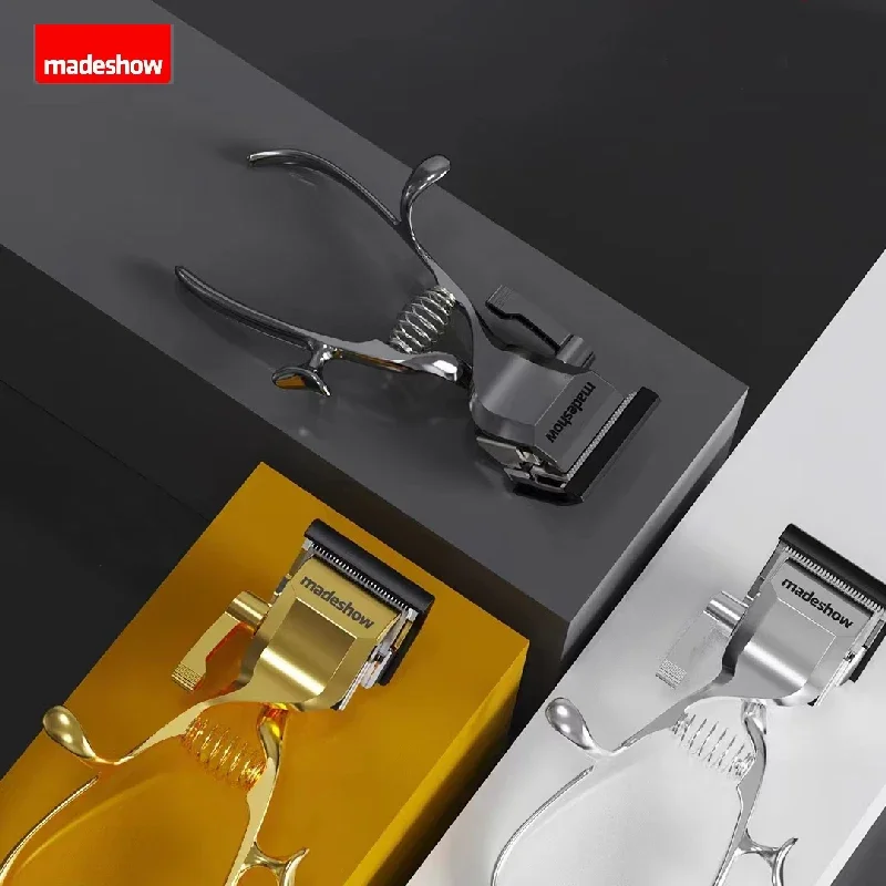 Hårfjerningsklipper, manuell hårklipper i metall, håndklipperverktøy til barberer