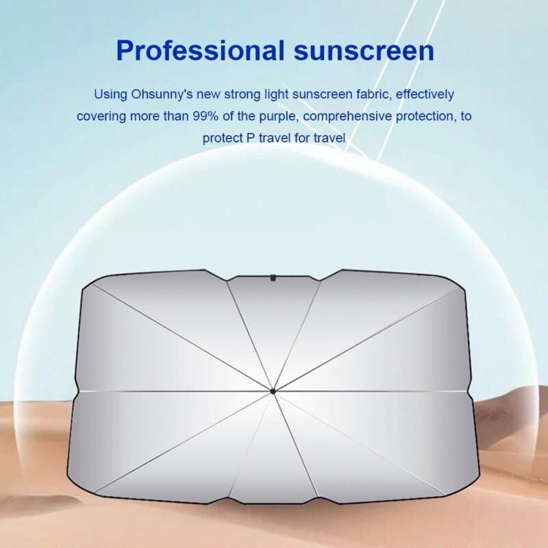 Auto Voorruit Paraplu Zonnescherm Ultraviolet En Hoge Temperatuur Zonnescherm Protector Opvouwbare Reflecterende Paraplu