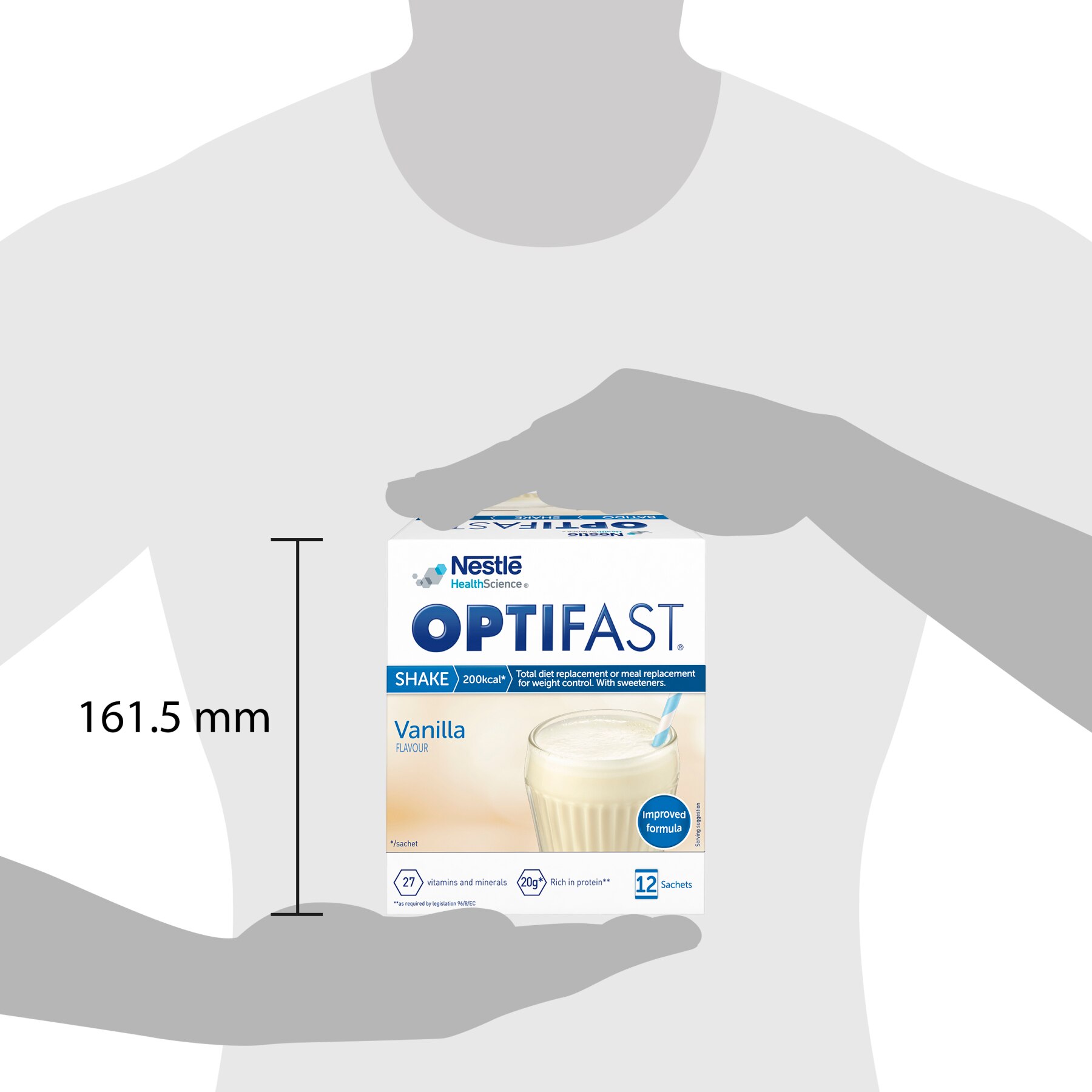 Optifast-vaniglia frullato 12 buste x 53 gr
