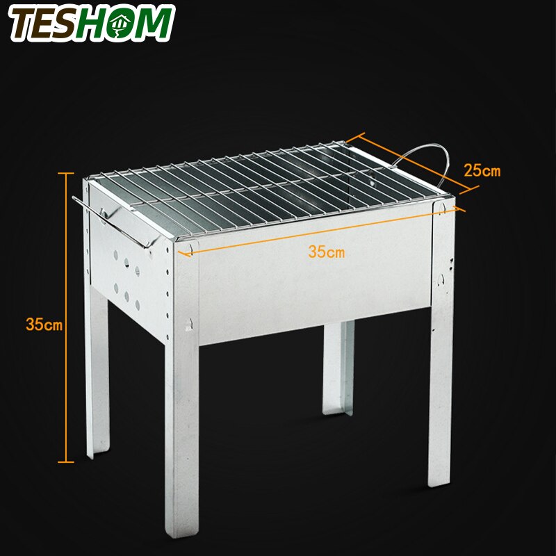 Portable Folding Barbecue BBQ Charcoal Grill Lightweight Foldable For Camping Picnic Outdoor Travel