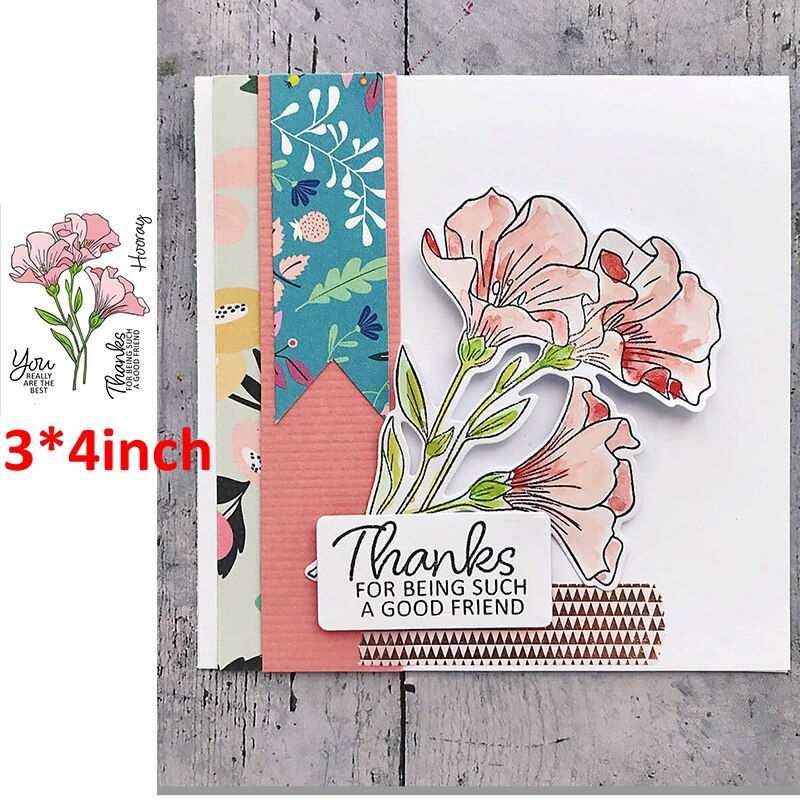 3*4/4*6 tommers klare stempler hilsen ord varme følelser kjærlighet hjerte hus glad på reise kalender blomster  #13: 15
