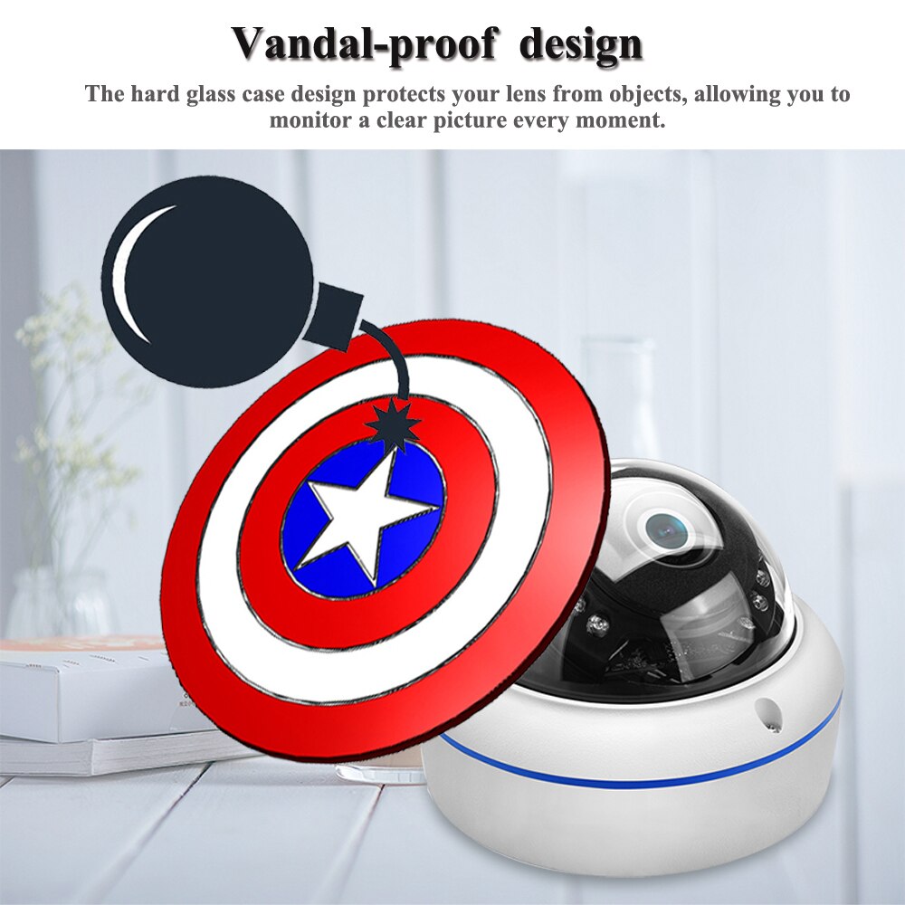 Hamrolte 5MP AHD Camera 1/2.7&quot; SC5239 CMOS 3.6mm lens Vandal-proof Outdoor/Indoor Nightvision Dome AHD Camera CCTV Camera