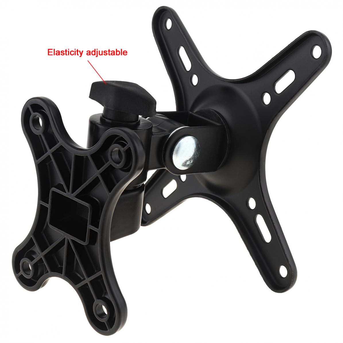 14 - 27 Inch 10KG Adjustable Aluminum Alloy + Steel Plate TV Wall Mount Bracket Flat Panel TV Frame Support 180 Degrees Tilt