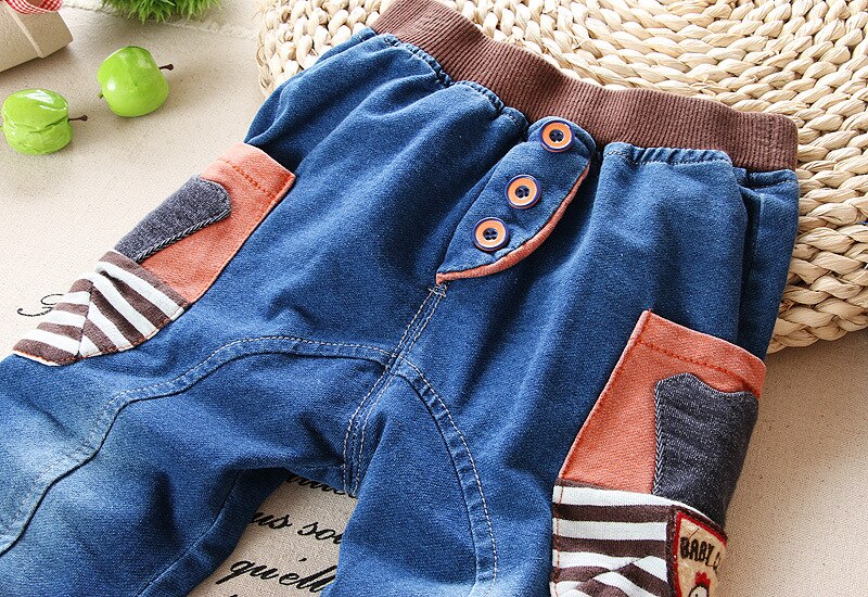 printemps automne bébé garçons coton jean dessin animé enfant denim pantalon bébé garçon vêtements enfants