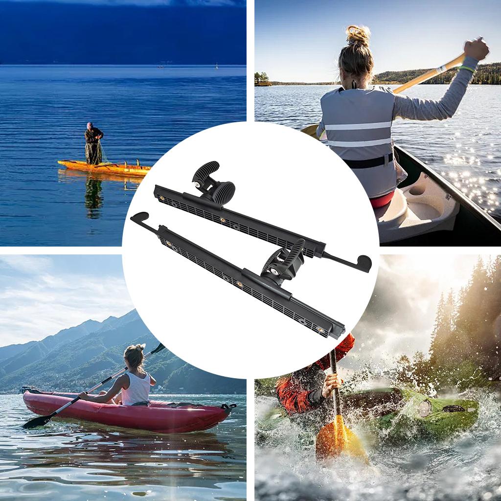 1 Pair Adjustable Nylon Kayak Footbrace Pedal Kayak Foot Pegs Rudder Control