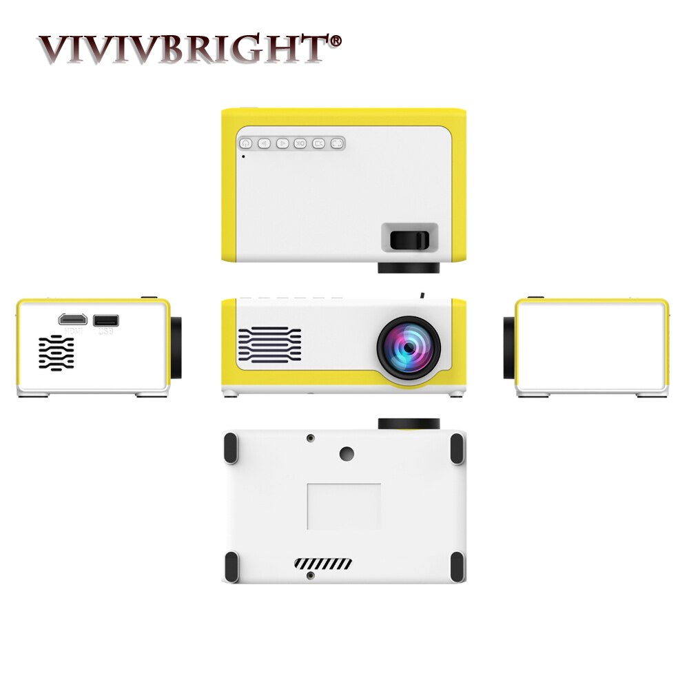 Mini proyector M1 portátil Full HD 1920*1080P soporte AV USB tarjeta SD USB 1800 lúmenes Mini proyector de cine en casa proyector de vídeo
