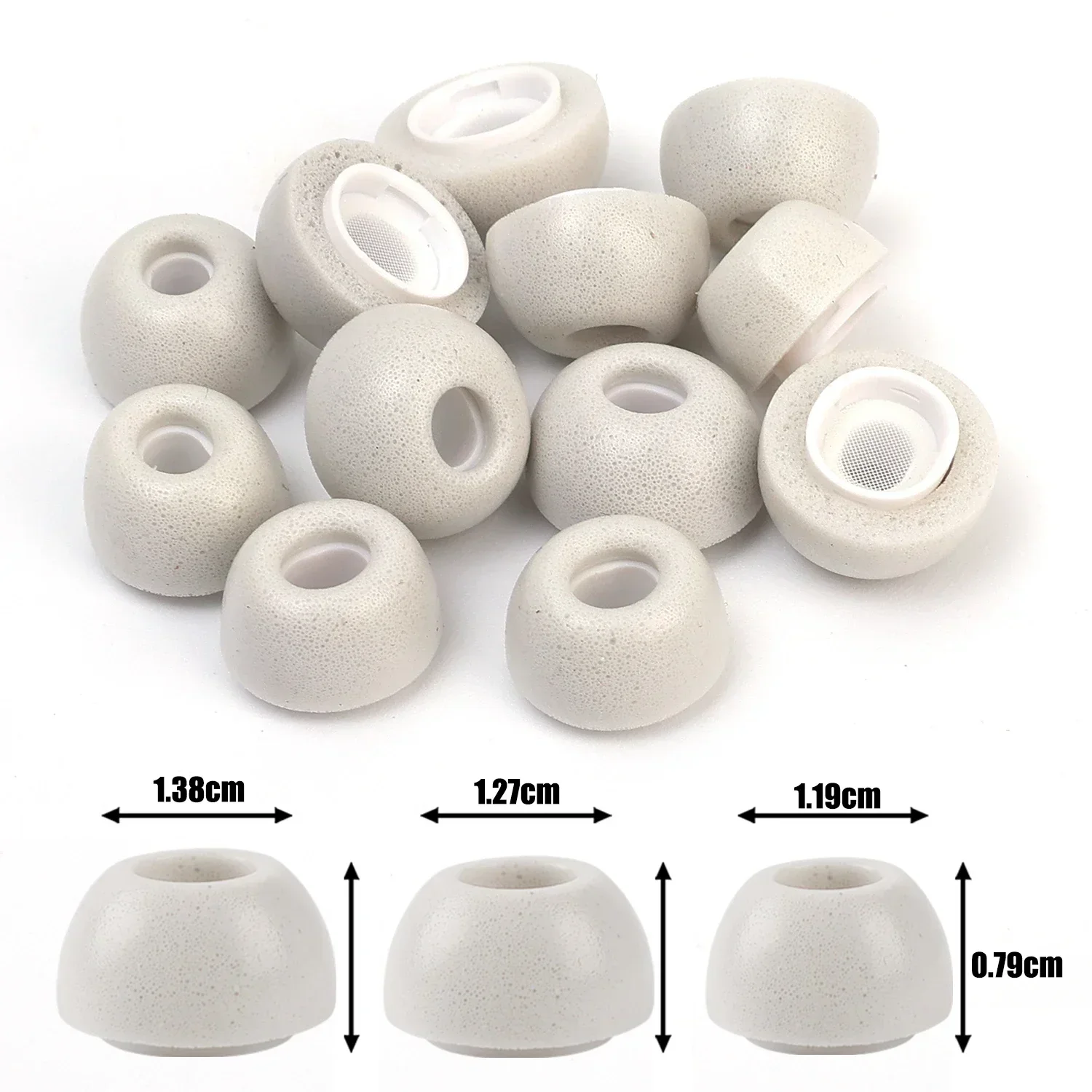 1/3Set For Apple Airpods Pro 2 Memory Foam Ear Tips Anti Noise Ear Plugs Earbud Tips Replacement Eartips Caps For Air Pods Pro2