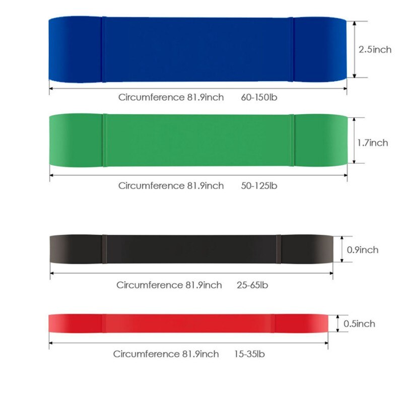 Durable Resistance Bands Natural Latex Rubber Loop Gym Expander Strengthen Trainning Power Fitness Pull Up Elastic Band .