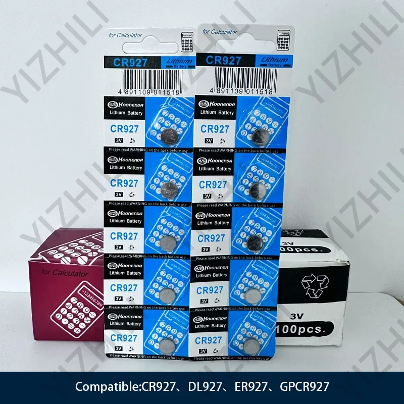 CR927 3V Electron 3V baterías de litio batería de botón para relojes juguetes Control calculadora juguete