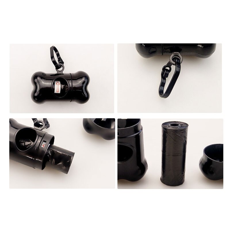 Pet Pooper scooper Bag Set Garbage Carrier Holder Pet Dog Bone Shape Trash Dispenser Storage Box for dogs cats