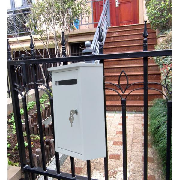 Outdoor Security Locking Mailbox Letter Box Post Box Newspaper Magazine Box