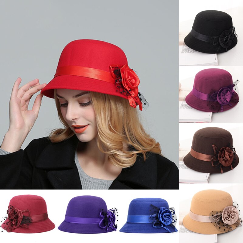 Elegante Vrouw Hoed Cap Dames Top Jazz Hoed Herfst Winter Hoeden Voor Vrouwen Thee Party Travel Casual Caps Accessoire Mode
