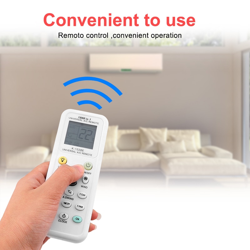 Big LCD Display Remote for Air Condition Low Power K-1028E Air Condition Remote LCD A/C Remote Control Controller
