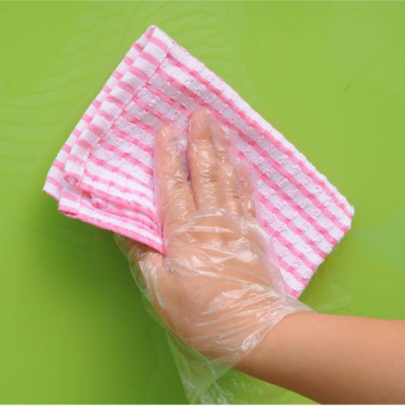 Luvas de cozimento de cozinha para casa, limpeza, descartável, vinil, multifunção, transparente, fina, à prova d'água