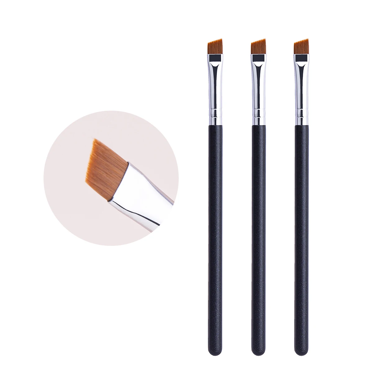 Oblate The Line Brush Ultra-thin Lip Line Eyebrow Concealer Brushes Detail Concealer Makeup Tool Lip Brow Contour The Line Brush: Orange