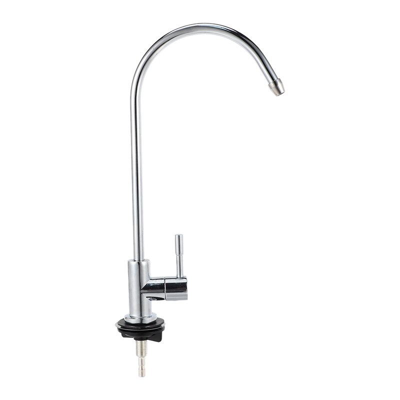 1/4 Inch Chrome Drinking Water Filter Faucet Reverse Osmosis Sink Kitchen Tap: Default Title