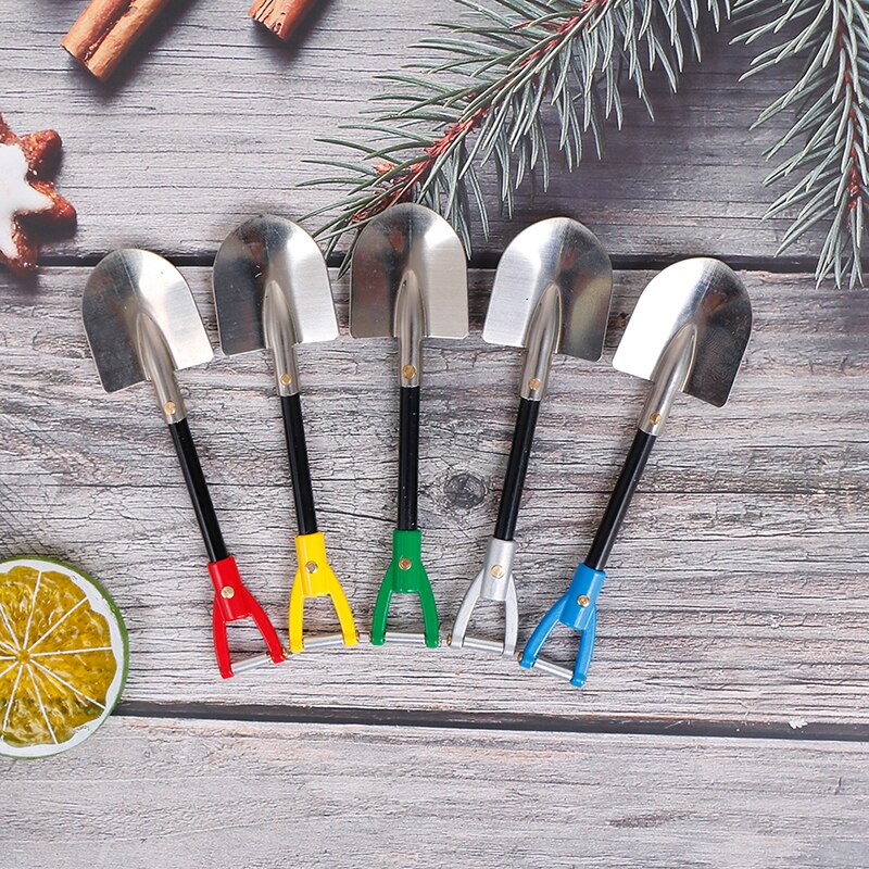 Simulation Metal Mini Shovel ＆ Simulation Bucket For RC Simulation Climbing Car Decoration ~