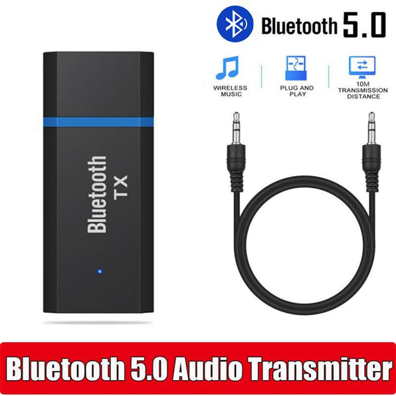 Bluetooth 5.0 Audio-ontvanger Zender Usb Mini 3.5Mm Jack Aux Stereo Draadloze Adapter Voor Tv Auto Pc Hoofdtelefoon