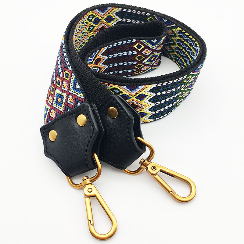 Embroidery Wide Shoulder Bag Strap for Bags Accessories Female Handbag Straps You Colorful Straps for Handbags Belt