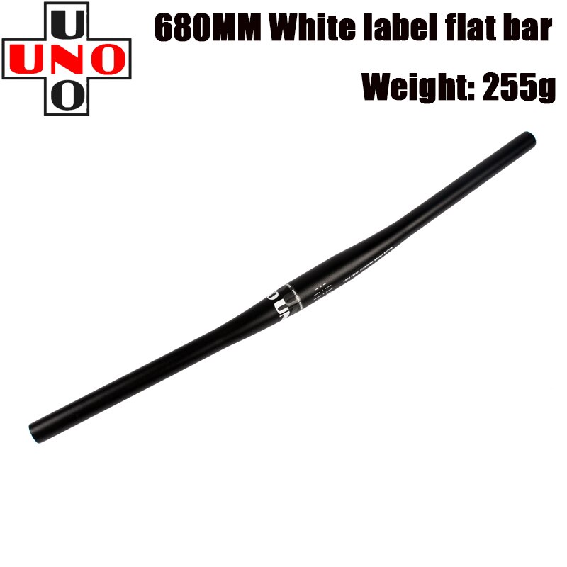 UNO-Manillar de bicicleta de montaña, 31,8 MM, 620/640/680/720/740/760mm, piezas de manillar plano: flat bar680MM white