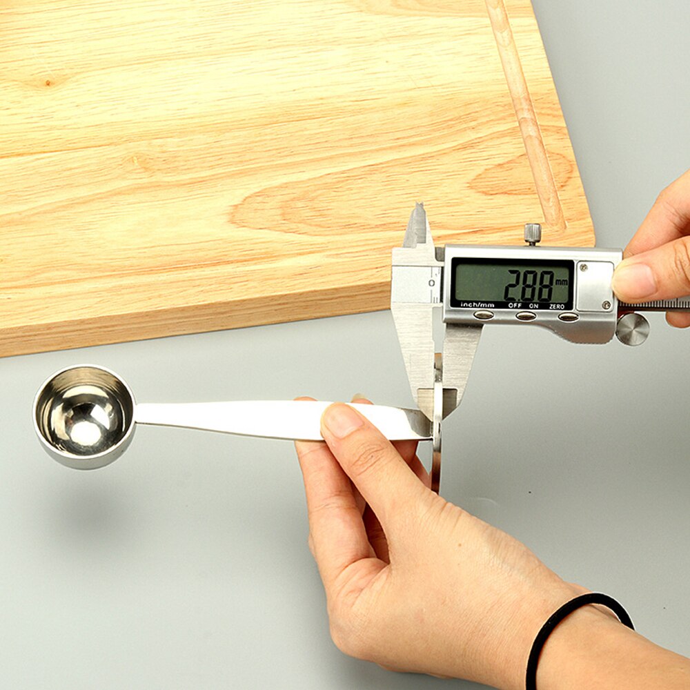 304 Stainless Steel Stand coffee Powder Measuring Tamper Spoon Stainless Steel Coffee & Tea Tools