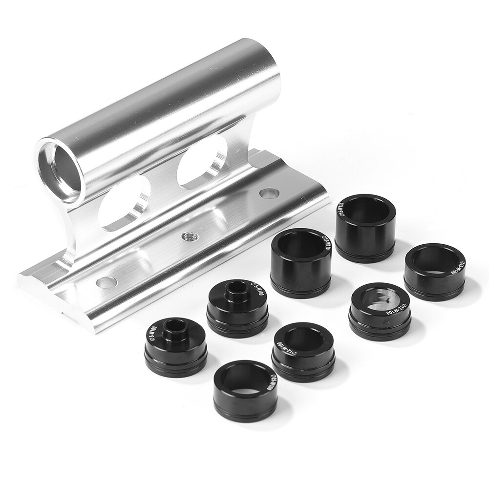 Bike Car Roof Mount Rack Bicycle Storage Front Fork Block Mount Rack Quick Release Thru Axle Carrier Roof Parking Rack: Silver with screw