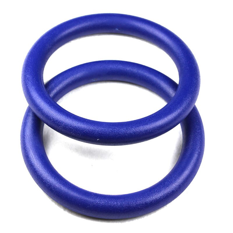 28mm abs gymnastikringe pull-up fitness gym ringe til arm bryst mavemuskel krop styrketræning crossfit træning: Blå ringe