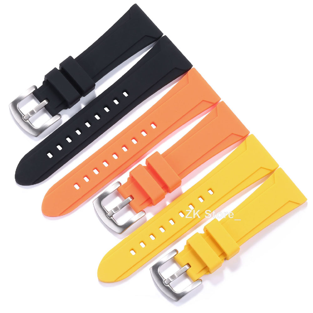 Weiches Silikonkautschuk-Uhrenarmband, 22 mm, 24 mm, 26 mm, für Herren und Damen, Sport, wasserdicht, atmungsaktiv, Ersatzarmband, Gürtel