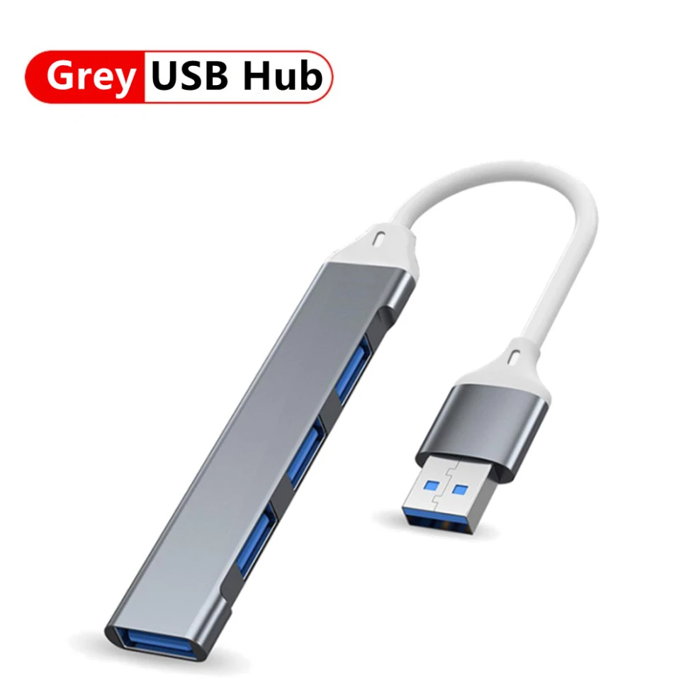 USB 3.0 Hub 4 Poort USB Uitbreiding Hub Hoge Snelheid Type-c Splitter 5Gbps Voor PC Laptops Accessoires Multiport HUB USB 3.0 2.0 Poort: Roze