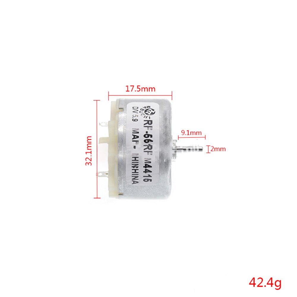 Mabuchi Micro RF-500TB 12560 14415 18280 Motor DC 3V-12V 6V 9V 3700RPM Shaft Diameter 2mm Round 32MM Humidifier Alarm 12Volt