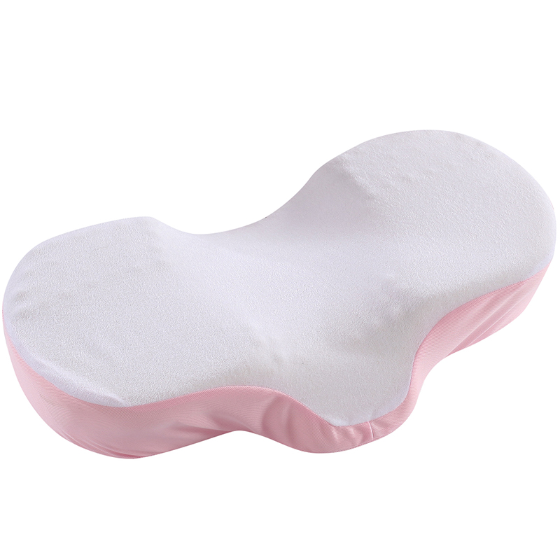 Almohada antiarrugas de espuma viscoelástica, almohada ergonómica que mejora las almohadas para dormir, reposacabezas cóncavo perfecto, apoyo para el cuello,: Pink