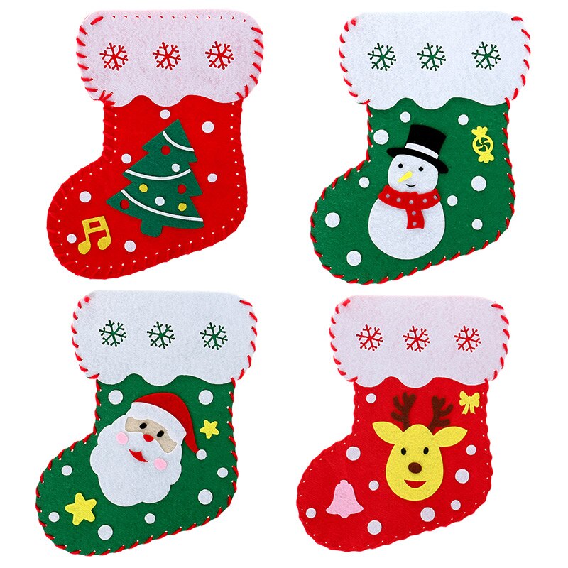 Kerst Sokken Kleuterschool Ouder-kind Activiteiten Hangen Halloween Kinderen Nieuwjaar Party Delen Materiaal Tas