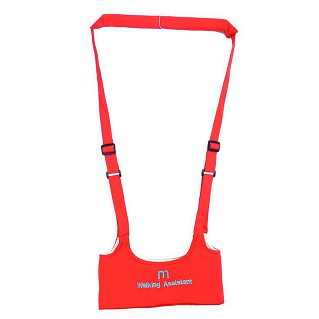 Summer Breathable Baby Walking Adjustable Belt Strap Infant Learning Walking Assistant Child Exercise Safe Keeper: red