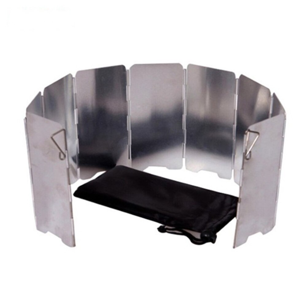 8/9/10 Plates Aluminium Alloy Wind Screen Foldable Stove Windshield Screens Outdoor Camping Equipment Small And Exquisite
