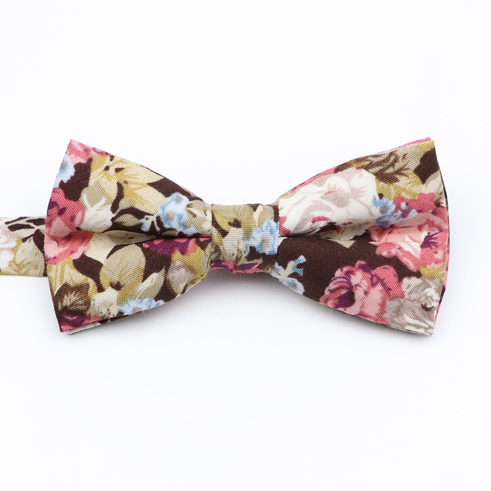 Nuevos pajaritas florales coloridas, corbatas de pajarita con estampado de algodón a la para niños, trajes de de boda para niños, corbatas de mariposa