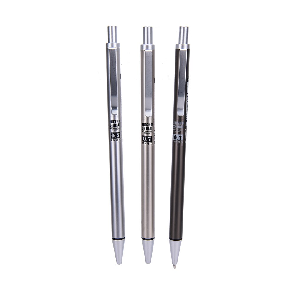 1PC 0.7mm Automatic pencils Drafting Metal Mechanical Pencil for drawing office school supplies