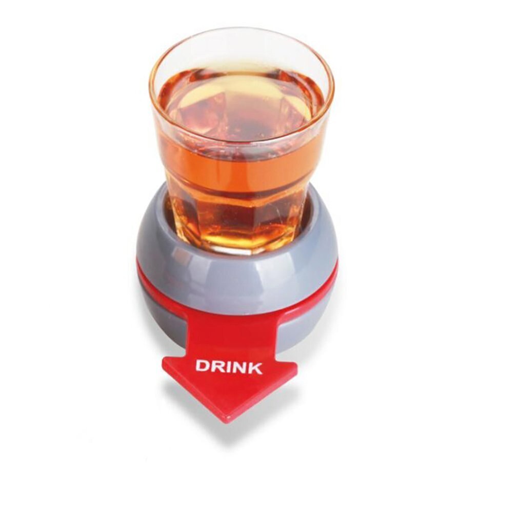Spinner Party Game Rotatable Arrow Beer Wine Glass Cup Kit Spin The Shot Drinking Game Entertainment Supplies