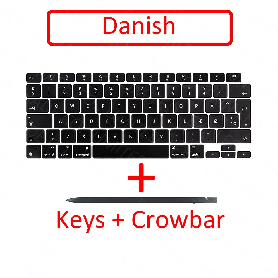 Teclas A2337 para ordenador portátil, tapa para teclas, reparación de tijera para Apple Macbook Air Retina 13 "M1 EMC 3598: Danish