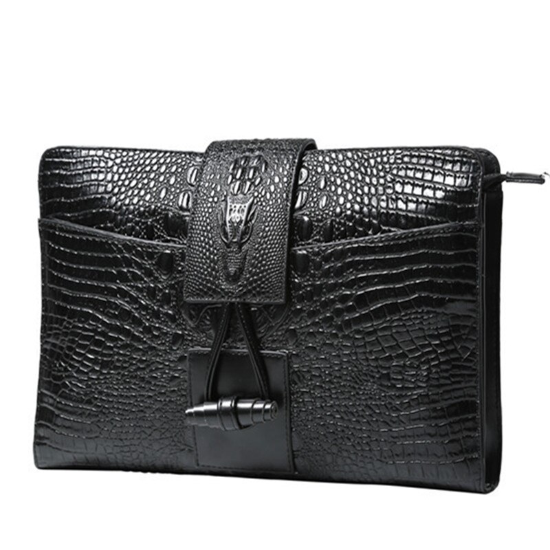Krokodillenpatroon clutch tassen pu leren envelop tas handtassen portemonnee clutches handtas vintage casual heren aktetas tassen