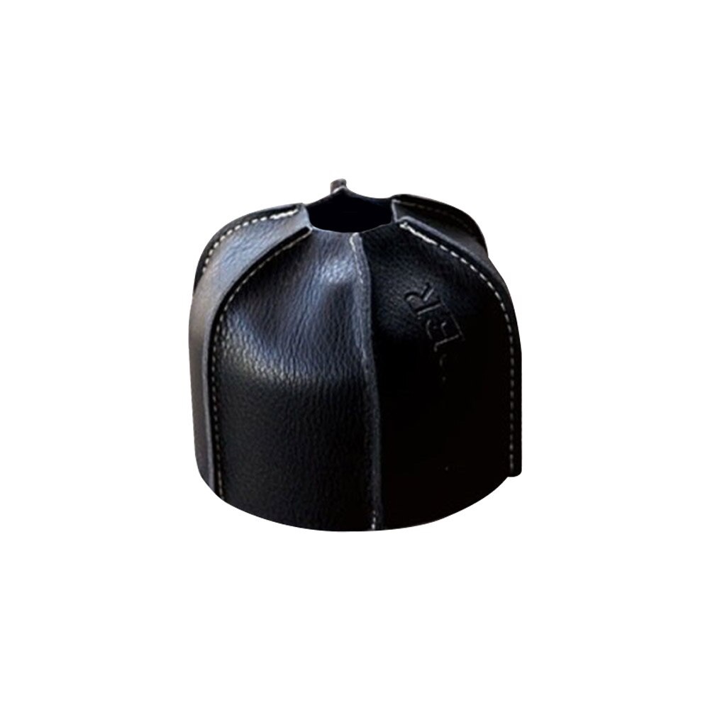 Camping Gas Tank Leather Case 450/230G Gas Bus Beschermhoes Duurzaam Bus Cover Bag Brandstof Cilinder Opslag tas: Black 230g