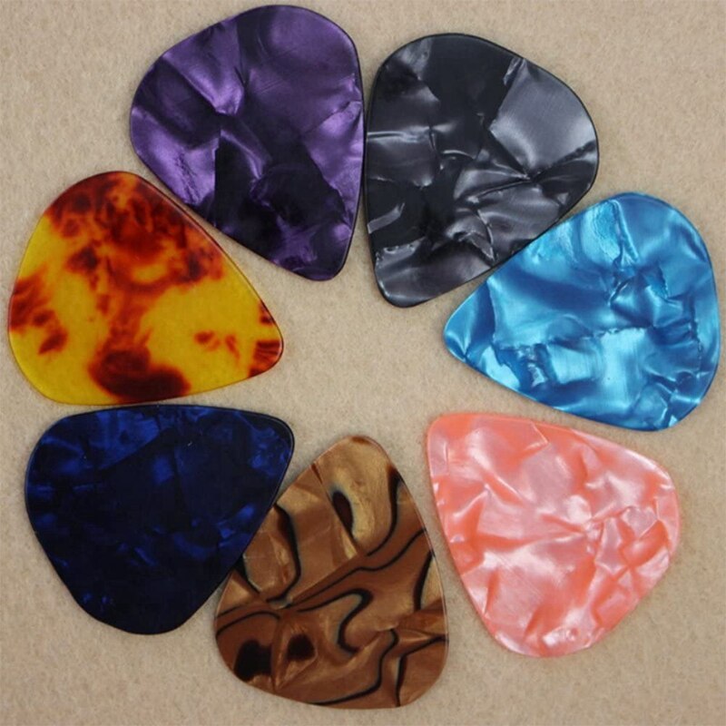 12 Pcs Multi-Size Kleur Plectrums, Celluloid Picks, Universele Picks Voor Folk Gitaren/Elektrische Gitaren